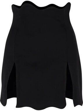 fashion brand company ink stain mini skirt in black 1X